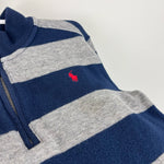 Load image into Gallery viewer, Ralph Lauren Navy Gray Quarter Zip Sweater 6
