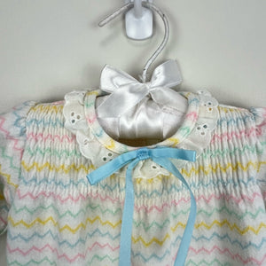 Vintage Carter's Pastel Striped Coverall 6 Months USA