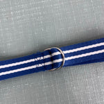 Load image into Gallery viewer, Ralph Lauren Blue and White Striped Canvas Belt 5T
