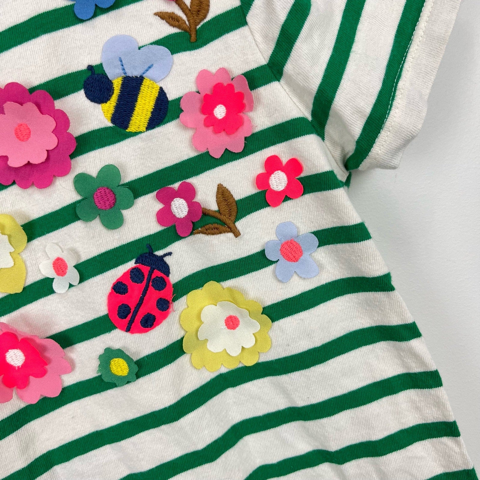 Mini Boden Flutter T-Shirt Highland Green Vanilla Pod 7-8