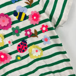 Load image into Gallery viewer, Mini Boden Flutter T-Shirt Highland Green Vanilla Pod 7-8
