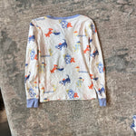 Load image into Gallery viewer, TBBC Sutton's Sweet Dream Pajamas Set Doggy Detectives with Park City Periwinkle 7
