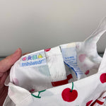 Load image into Gallery viewer, Vintage Y2K Miniwear White Red Cherries Dress Set 0-3 Months
