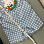 Load image into Gallery viewer, Vintage Jayne Copeland Blue Gingham Applique Bunny Romper Set 3T USA NWT
