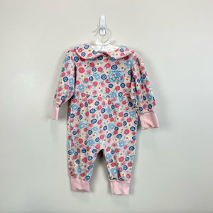 Vintage Cherokee Fleur L'Hiver Flannel Coverall 24 Months