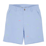 Load image into Gallery viewer, TBBC Company Critter Charlier's Chinos Beale Street Blue with Fish Embroidery 6
