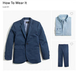 Load image into Gallery viewer, Crewcuts Thompson Navy Blue Suit Jacket 6-7
