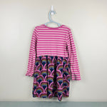 Load image into Gallery viewer, Hanna Andersson Long Sleeve Dress with Pockets Pink Stripe Rainbow 120 cm 6-7
