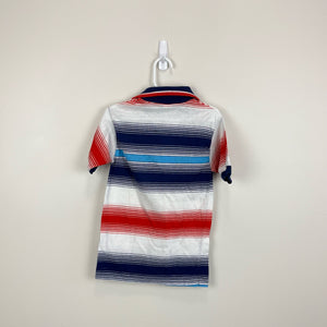 Vintage Knitite Striped Polo Shirt 10 USA