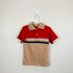 Load image into Gallery viewer, Vintage Red &amp; Ran Short Sleeve Polo Shirt
