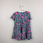 Load image into Gallery viewer, Lilly Pulitzer Girls Mini Jodee Dress Low Tide Navy Garden Variety XS 2-3
