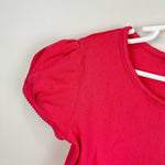 Load image into Gallery viewer, Mini Boden Short Sleeve Pointelle Top Pink 9-10 Years
