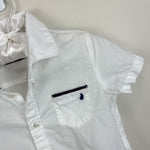Load image into Gallery viewer, Mayoral Short Sleeve White Button Up Shirt 80 cm 12 Months
