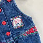 Load image into Gallery viewer, Vintage OshKosh B&#39;gosh Blue Jean Plaid Overalls 18 Months USA
