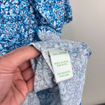 Load image into Gallery viewer, Lilly Pulitzer Girls Mini Belden Dress Cumulus Blue Blooming Together M 6-7
