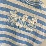 Load image into Gallery viewer, Vintage Carter's Blue Striped Sailor Romper 9 Months USA
