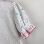 Load image into Gallery viewer, Vintage OshKosh B'gosh Pink Floral Bow Overalls Jumper Set 5T USA
