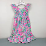 Load image into Gallery viewer, Lilly Pulitzer Girls Vienna Maxi Dress Prosecco Pink Seaing Things S 4-5
