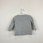 Load image into Gallery viewer, Mini Boden Long Sleeve Gray Applique Race Car Tee Shirt 6-12 Months
