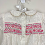 Load image into Gallery viewer, Mini Boden Smocked White Eyelet Dress 3-6 Months
