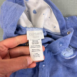 Load image into Gallery viewer, Vintage Y2K Carter's Blue Whale Terry Romper 3-6 Months
