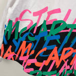 Load image into Gallery viewer, Stella McCartney Girls White Cotton Jersey Hoodie Scribble Logo Print 120 cm 6
