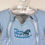 Load image into Gallery viewer, Baby Merlin Magic Sleepsuit Blue Cotton Small  3-6 Months
