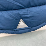 Load image into Gallery viewer, L.L. Bean Kids Long Down Jacket Colorblock Navy Berry M 5-6
