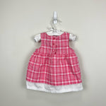 Load image into Gallery viewer, Vintage Y2K Mickey &amp; Co Pink Plaid Minnie Dress 6-9 Months
