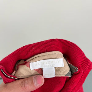 Burberry Full Zip Sweater Military Red 68 cm 6 Months