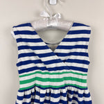 Load image into Gallery viewer, Florence Eiseman Stripe Knit Dress with Flower 4T
