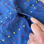 Load image into Gallery viewer, Vintage OshKosh B&#39;gosh Blue Embroidered Shapes Overalls 4T USA
