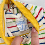 Load image into Gallery viewer, Vintage Bloomingdale's Rainbow Stripe Terry Sweatshirt XL
