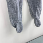 Load image into Gallery viewer, Jacadi Paris Gray Velour Footie 6 Months
