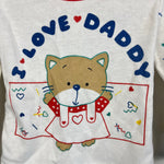 Load image into Gallery viewer, Vintage Andover Togs 80s I Love Daddy Long Sleeve Tee Shirt 24 Months USA
