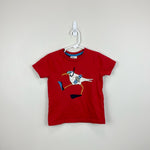 Load image into Gallery viewer, Mini Boden Applique Scuba Bird Tee 3-4
