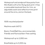 Load image into Gallery viewer, Mini Rodini K2 Wild Duck Padded Parka Winter Coat Navy 128-134 cm 7-9
