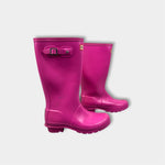 Load image into Gallery viewer, Hunter Kids Original Gloss Tall Rain Boots Pink 3
