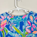 Load image into Gallery viewer, Lilly Pulitzer Girls Pop Up Jungle Hoppin Linn Cold Shoulder Dress Large 8-10
