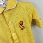 Load image into Gallery viewer, Vintage Walt Disney Winnie the Pooh Footie Pajama Sleeper Yellow Newborn
