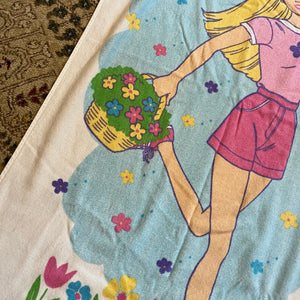 Vintage 90s Barbie Beach Towel