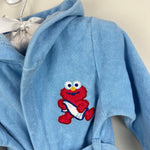 Load image into Gallery viewer, Vintage Y2K Sesame Street Beginnings Blue Elmo Bathrobe 0-9 Months
