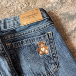 Load image into Gallery viewer, Abercrombie Kids Low Rise Baggy Jeans Embroidered Teddy Bear 5/6 Long
