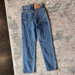 Load image into Gallery viewer, Vintage Levi's 505 Classic Fit Slim Orange Tab Blue Jeans 10 USA

