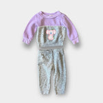 Load image into Gallery viewer, Vintage Kids World Purple Gray Koala Sweatsuit 12 Months
