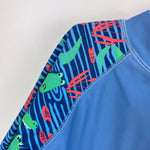 Load image into Gallery viewer, JoJo Maman Bebe Blue Alligator Rash Guard Swim Top 4-5
