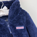 Load image into Gallery viewer, Vineyard Vines Baby Teddy Hooded Bunting Nautical Navy 12-18 Months

