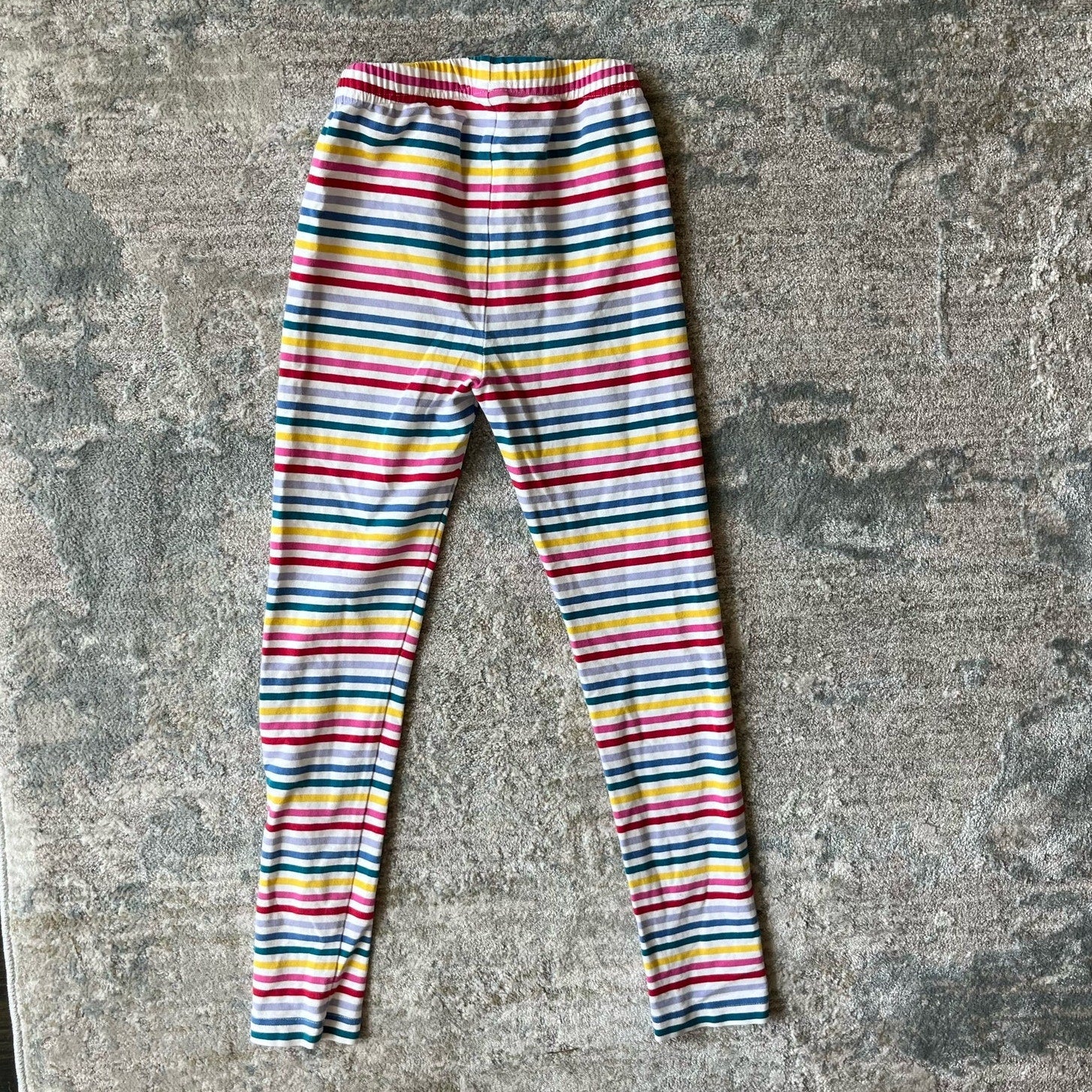 Hanna Andersson Printed Rainbow Stripe Leggings 130 cm 8