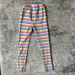 Load image into Gallery viewer, Hanna Andersson Printed Rainbow Stripe Leggings 130 cm 8
