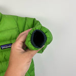 Load image into Gallery viewer, Patagonia Baby Down Sweater Coat Green 3-6 Months
